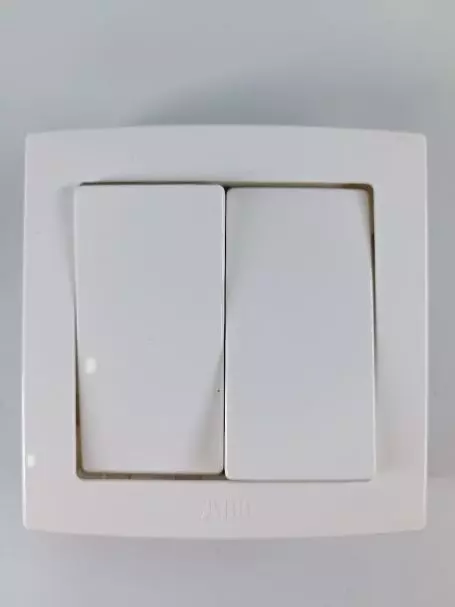 ABB 2 gang 2 way switch. 10AX - AC106