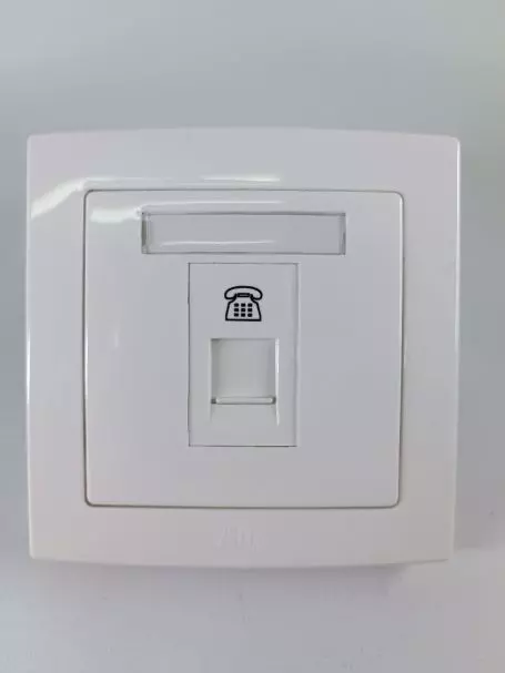 ABB 1 gang telephone outlet. RJ11 - AC321
