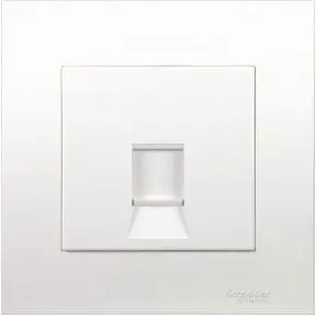 Schneider Vivace, Data Socket RJ45 Cat5 White Shutter, White - KB31RJ5E