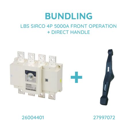 Socomec LBS SIRCO 4P 5000A FRONT OPERATION + DIRECT HANDLE - 26004500+ 27997072