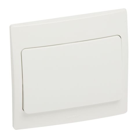 Legrand Mallia - 1G1w switch - white - with frame - 281000