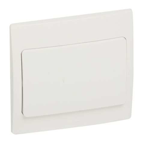Legrand Mallia - 1G2w switch - white - with frame