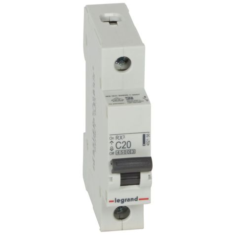Legrand MCB RX3 PIN 4500A 1 MOD C20 1P