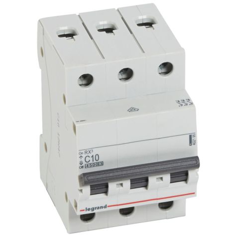 Legrand MCB RX3 3P C10 4500A - 402195