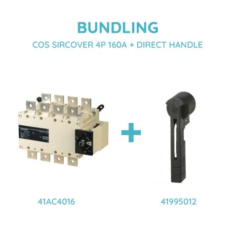 Socomec COS SIRCOVER 4P 160A + DIRECT HANDLE - 41AC4016 + 41995012