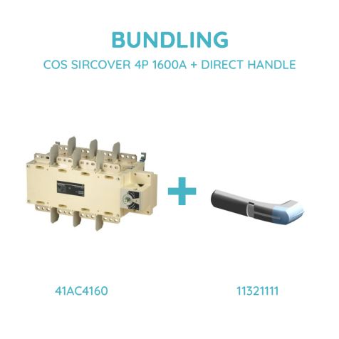 Socomec COS SIRCOVER 4P 1600A + DIRECT HANDLE - 41AC4160 + 11321111