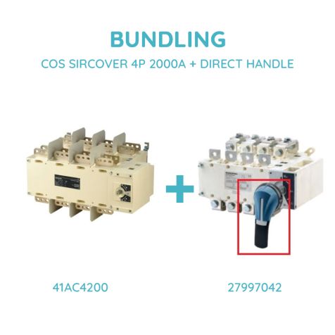 Socomec COS SIRCOVER 4P 2000A + DIRECT HANDLE - 41AC4200 + 27997042