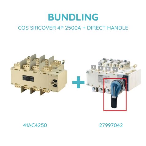 Socomec COS SIRCOVER 4P 2500A + DIRECT HANDLE - 41AC4250 + 27997042