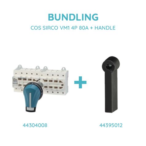 Socomec COS SIRCO VM1 4P 80A + HANDLE - 44304008 + 44395012