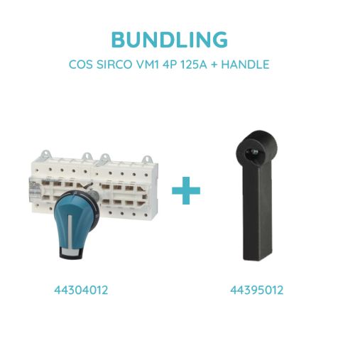 Socomec COS SIRCO VM1 4P 125A + HANDLE - 44304012 + 44395012