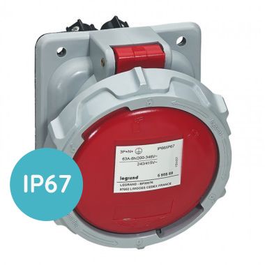 Legrand P17 Panel Mounting  63A 3P+N+E 380/415V Ip67 - 555589