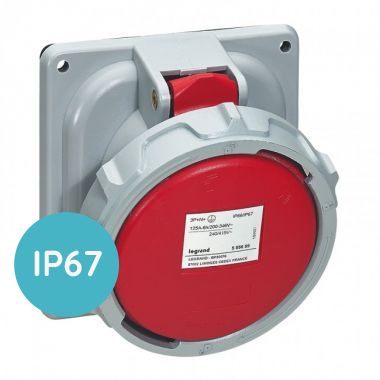 Legrand P17 Panel Mounting 125A 3P+E 380/415V Ip67 - 555688