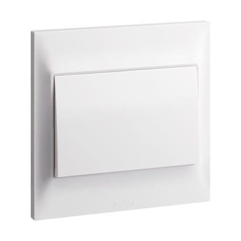 Legrand Belanko S 1G 1W 16AX switch, White - 617600