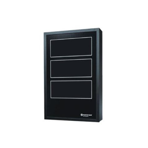 Notifier Door Assembly, Window, Three Tiers, Black - DR-C4
