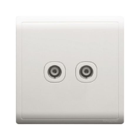 Schneider 2 Gang TV Socket