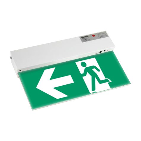 Powercraft Emergency Exit Running Man with Direction to Left (Double Sided - Slim Led)