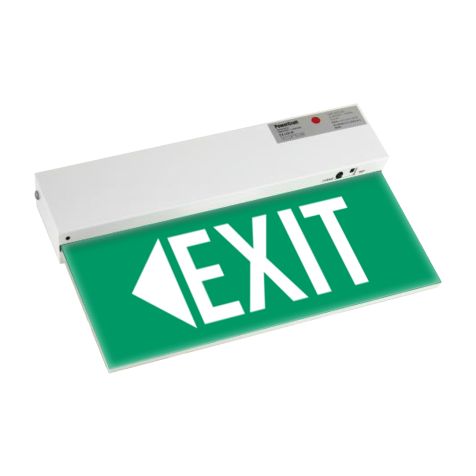 Powercraft Emergency Exit Sign with Direction to Left (Double Sided - Slim Led)