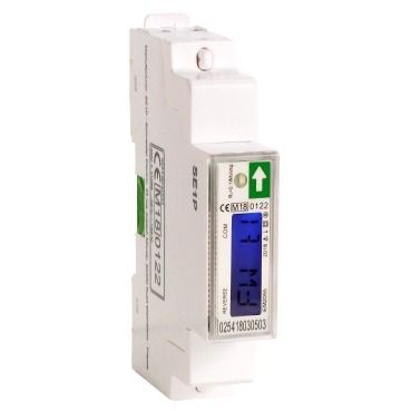 Schneider modular single phase KWh meter iEM2050 - 230V - 45A with comm Modbus - A9MEM2050