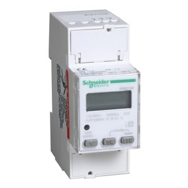 Schneider modular single phase power meter iEM2150 - 230V - 63A with communication Modbus - A9MEM2150