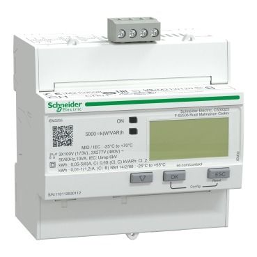 Schneider iEM3255 energy meter - CT - Modbus - 1 digital I - 1 digital O - multi-tariff - MID - A9MEM3255