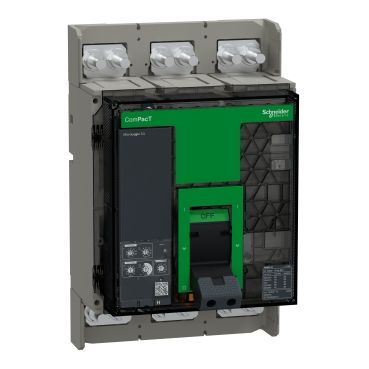Schneider Circuit breaker, ComPacT NS1000N, 50kA at 415VAC, 3P, fixed, manually operated, MicroLogic 2.0 control unit, 1000A - C100N320FM