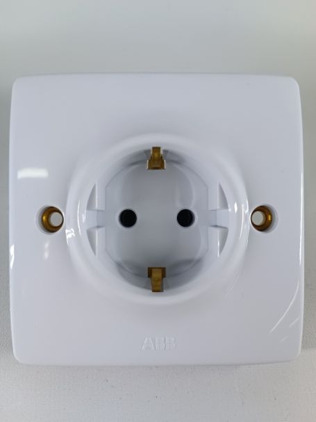 ABB 1G 16A Screwed Schuko Socket - CSO156