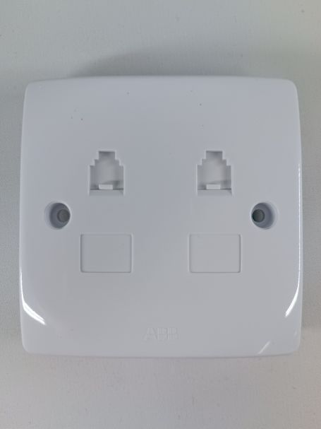 ABB RJ11 Twin Telephone Outlet - CTL226
