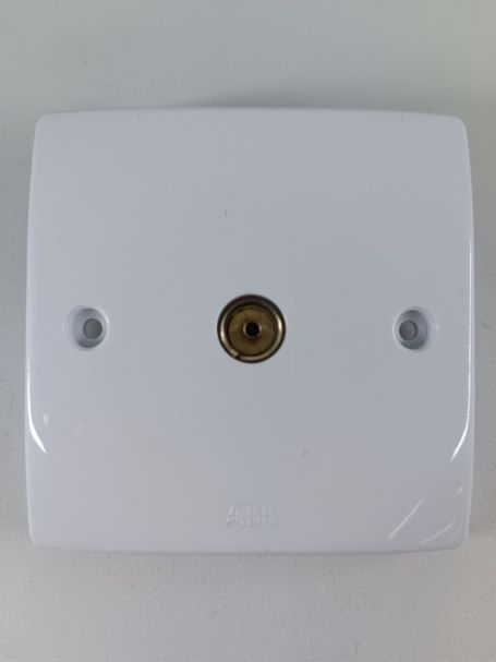 ABB 75 Ohm Co-Axial TV Outlet - CTV122