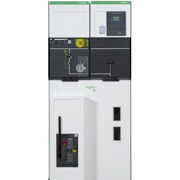 Schneider SM6-24 DM1W Motorised 220Vac, CT class 0.5 ratio 200-400, VT grounded Easergy P3 (P3U30-REL52025) PM5330,  2CTB-VTB - F-SM6-DM1W-A12C