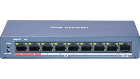 Hikvision 8 Port Fast Ethernet Unmanaged POE Switch