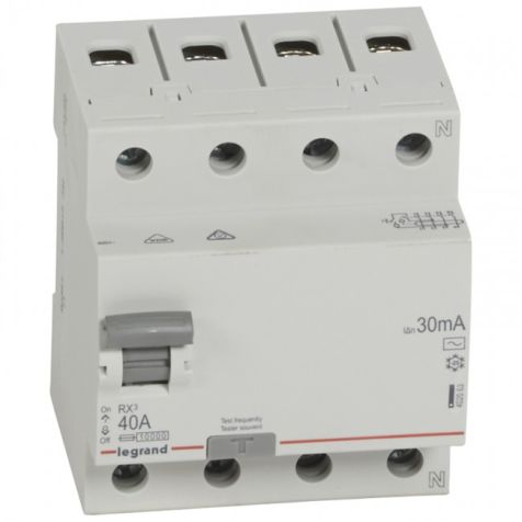 Legrand RCD RX3 4P 40A AC 30mA - 402063