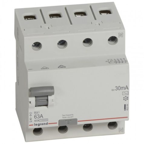 Legrand RCD RX3 4P 63A AC 30mA - 402064