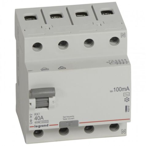 Legrand RCD RX3 4P 40A AC 100mA - 402067