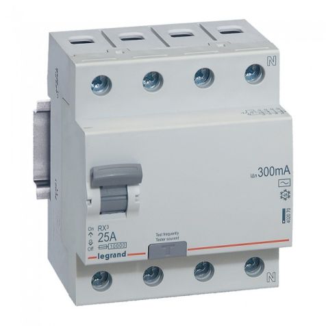 Legrand RCD RX3 4P 25A AC 300mA - 402070