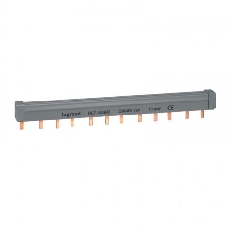 Legrand Supply busbar - 3P - max 4 devices connected - 1 row - prong-type - 404942