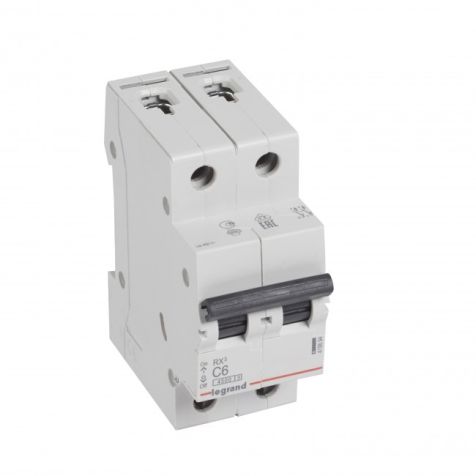 Legrand RX3 MCB 2P C6 4500A - 419694