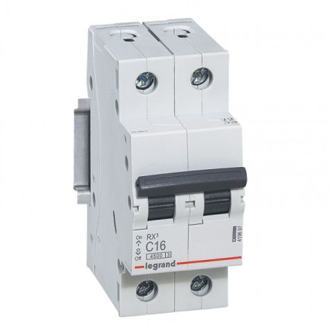 Legrand RX3 MCB 2P C16 4500A - 419697
