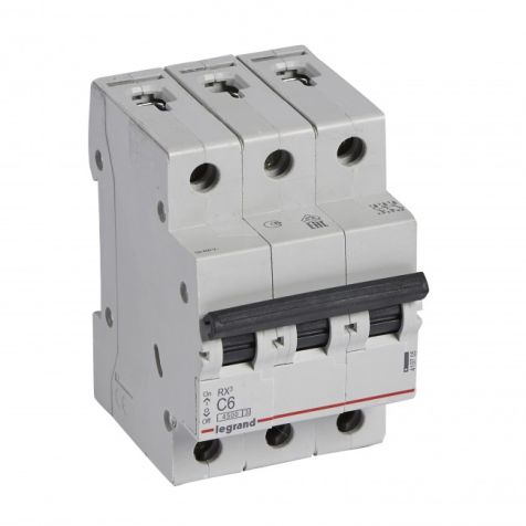 Legrand RX3 MCB 3P C6 4500A - 419705