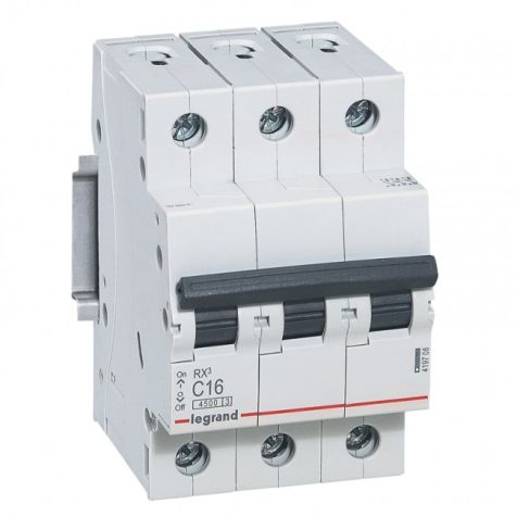 Legrand RX3 MCB 3P C16 4500A - 419708