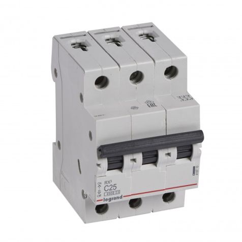 Legrand RX3 MCB 3P C25 4500A - 419710