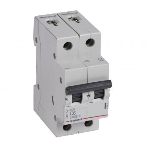 Legrand RX3 MCB 2P C6 6000A - 419870