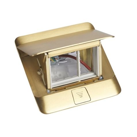 Legrand Popup Brass 3 Modul Stop Kontak Lantai - 054015