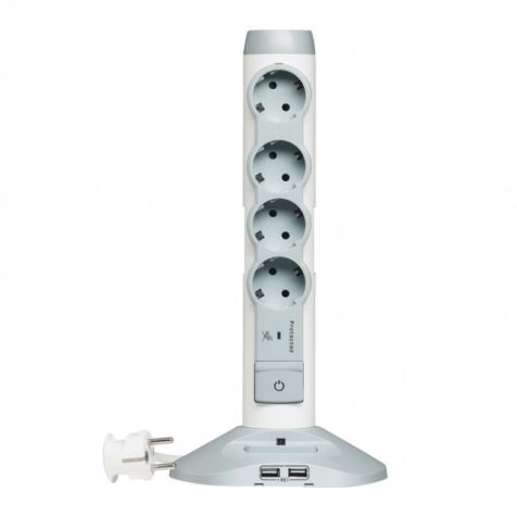 Legrand Moe  4X2P+E 2Xusb 1Xmicusb Sch