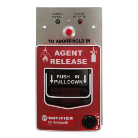 Notifier Agent Release Station with Abort Switch - NBG-12LRA
