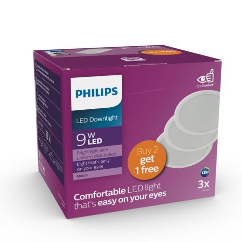 Philips 59449 MESON 105 9W 65K ID - Paket 2 Gratis 1
