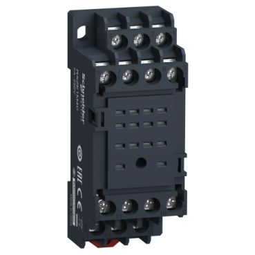 Schneider Zelio RXZ - Relay socket mixed contact - 7A - 250 V - screw clamp - for relay RXM2.., RXM4.. - RXZE1M4C