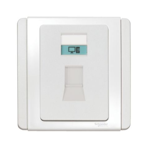 Schneider Neo, Data Socket, RJ45 Cat5, White - E3031RJ5E_WW