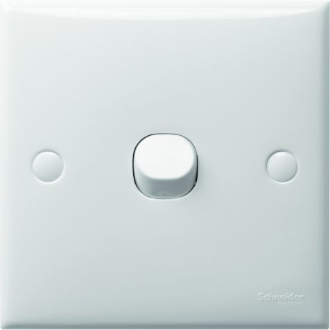 Schneider S-Classic, Switch, 1G, 2W, White - E31_2_3A_WE_G3