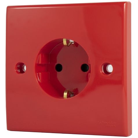 Schneider S-Classic, Socket Outlet, 16A, Merah, Redesigned - E426_16S_RDC12502