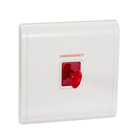 Schneider Pieno, Panic Button with Key Reset, White - E8231KPB_WE_G1